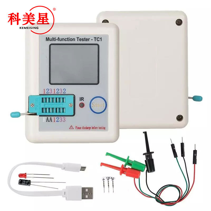 LCR-TC1 Transistor Tester Graphical Tụ Điện Cảm Ứng ESR Meter Màn Hình Hiển Thị Đồ Họa Màn Hình Hiển