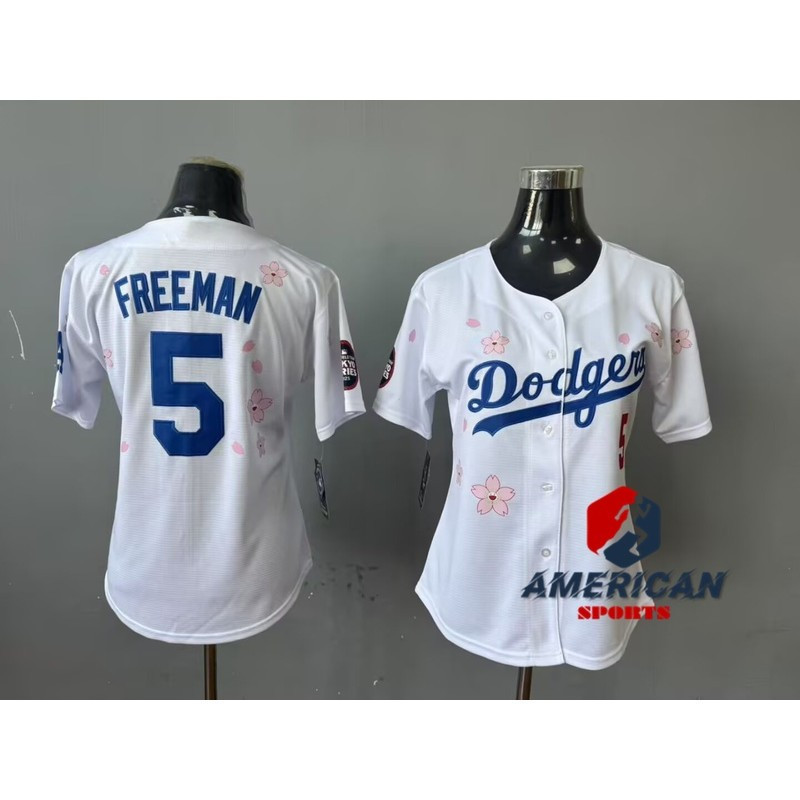 Áo bóng chày trắng Freddie Freeman Tokyo Series Los Angeles Dodgers
