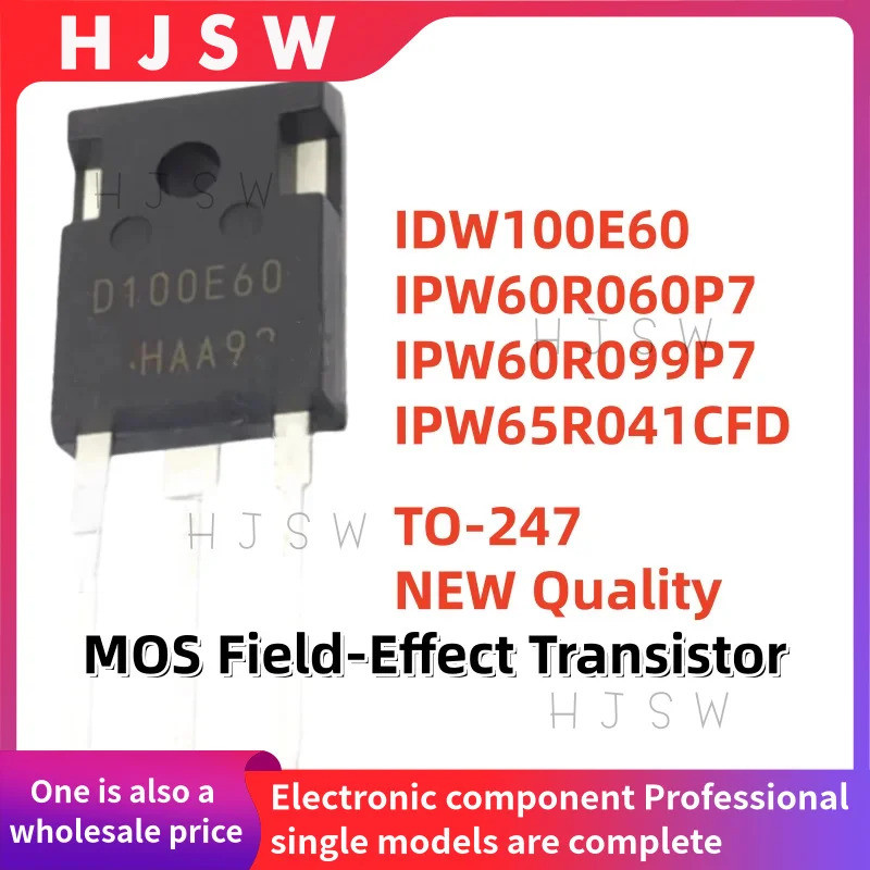 5 Chiếc IDW100E60 IPW60R060P7 IPW60R099P7 IPW65R041CFD 60R099P7 65R041CFD D100E60 60R060P7 TO-247 Hi