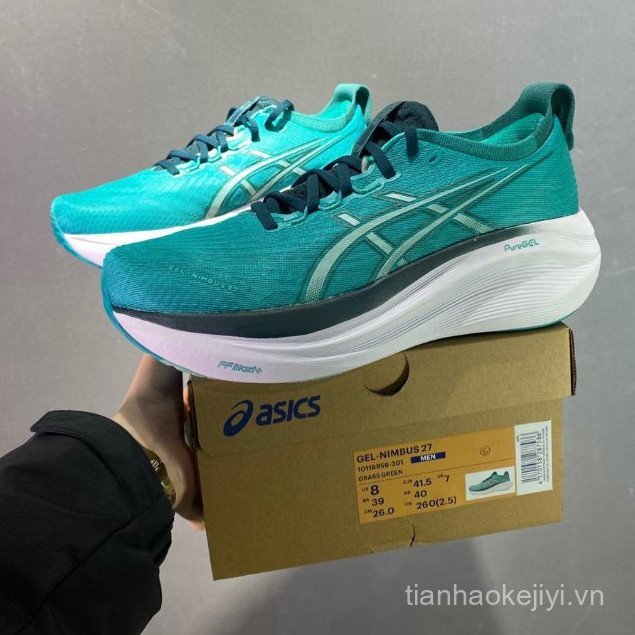 EFTL Asics Gel-Nimbus 27 Giày Chạy Bộ Nam Nữ Gel-Nimbus 26 Đệm Thể Thao Nhẹ Giày
