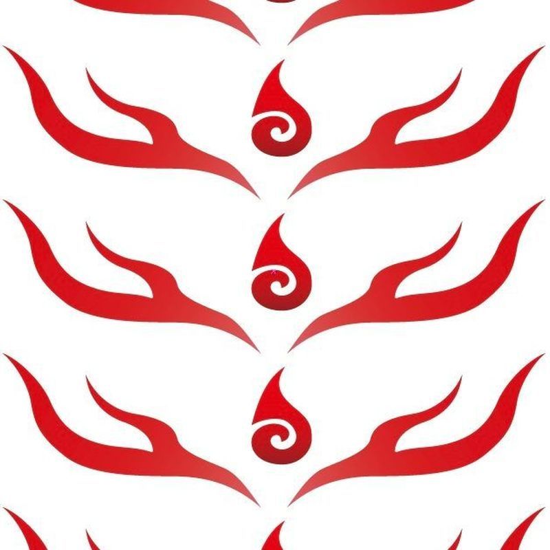哪吒额头眉心魔童降世儿童贴COS贴敖丙眉心红色贴纸贴Nezha's forehead, eyebrows, heart, demon child, reincarnated child sticker