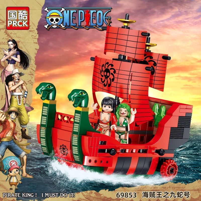 Tương thích với Lego One Piece Ship Empress Nine Snake Luffy Zoro Đồ chơi khối xây dựng lắp ráp 6985