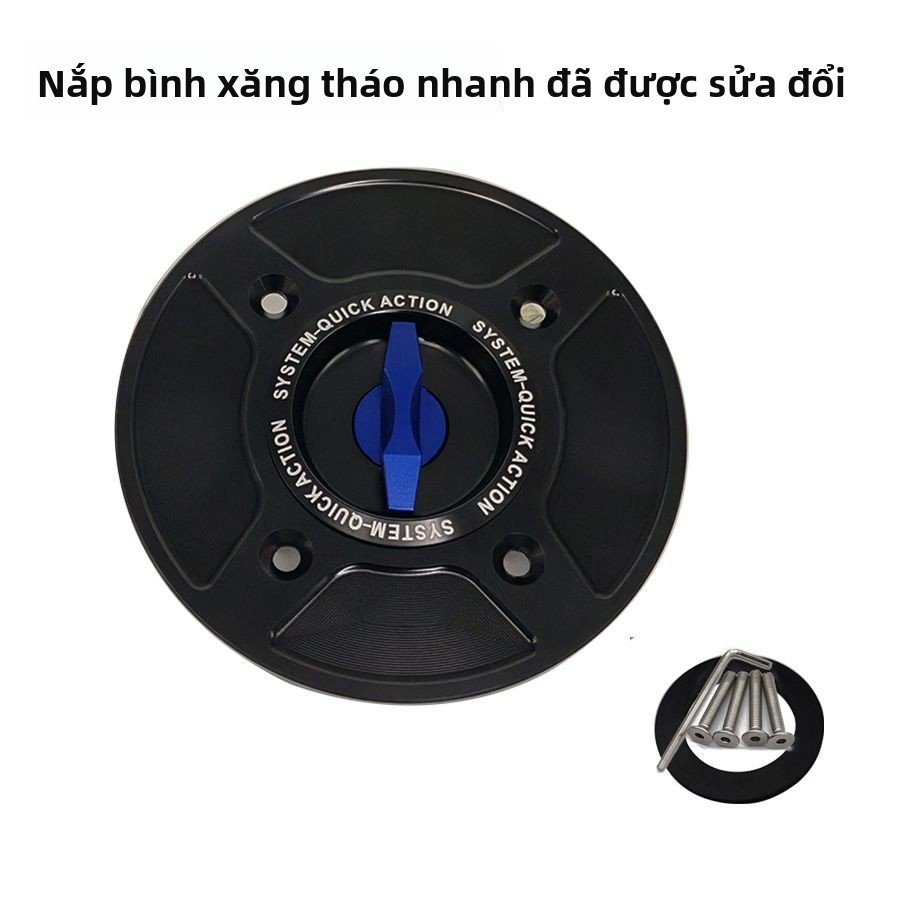 Áp dụng cho Kawasaki KLX230 KLX230R Phụ kiện nắp bình xăng xe máy không cần chìa khóa, tháo lắp nhan