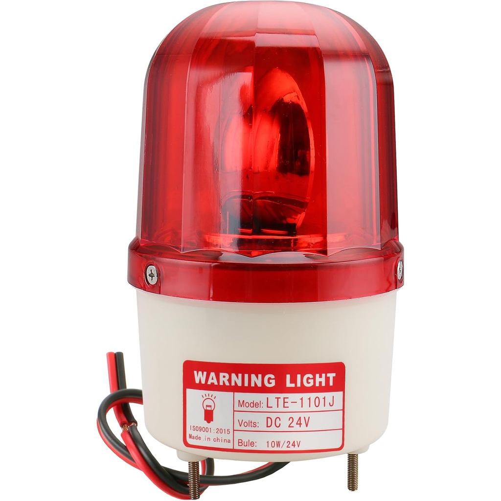 Đèn cảnh báo Baomain Buzzer LTE-1101J DC 24V 10W Đèn quay màu đỏ công nghiệp