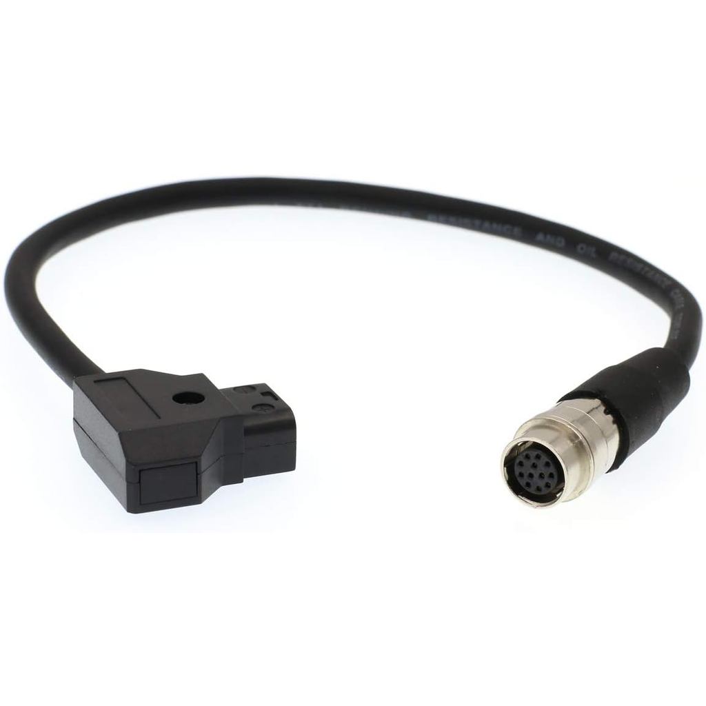 DRRI D-Tap to 12 pin Hirose Female Power Cable cho B4 2 / 3 "Canon Lens AF100 GH4 (40cm)