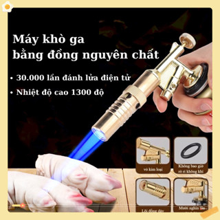 Khò ga mini, Đầu đèn pin Gas Mini, Đèn pin Gas cao cấp Lõi đồng ống dài bền, được sử dụng cho ngọn lửa xanh