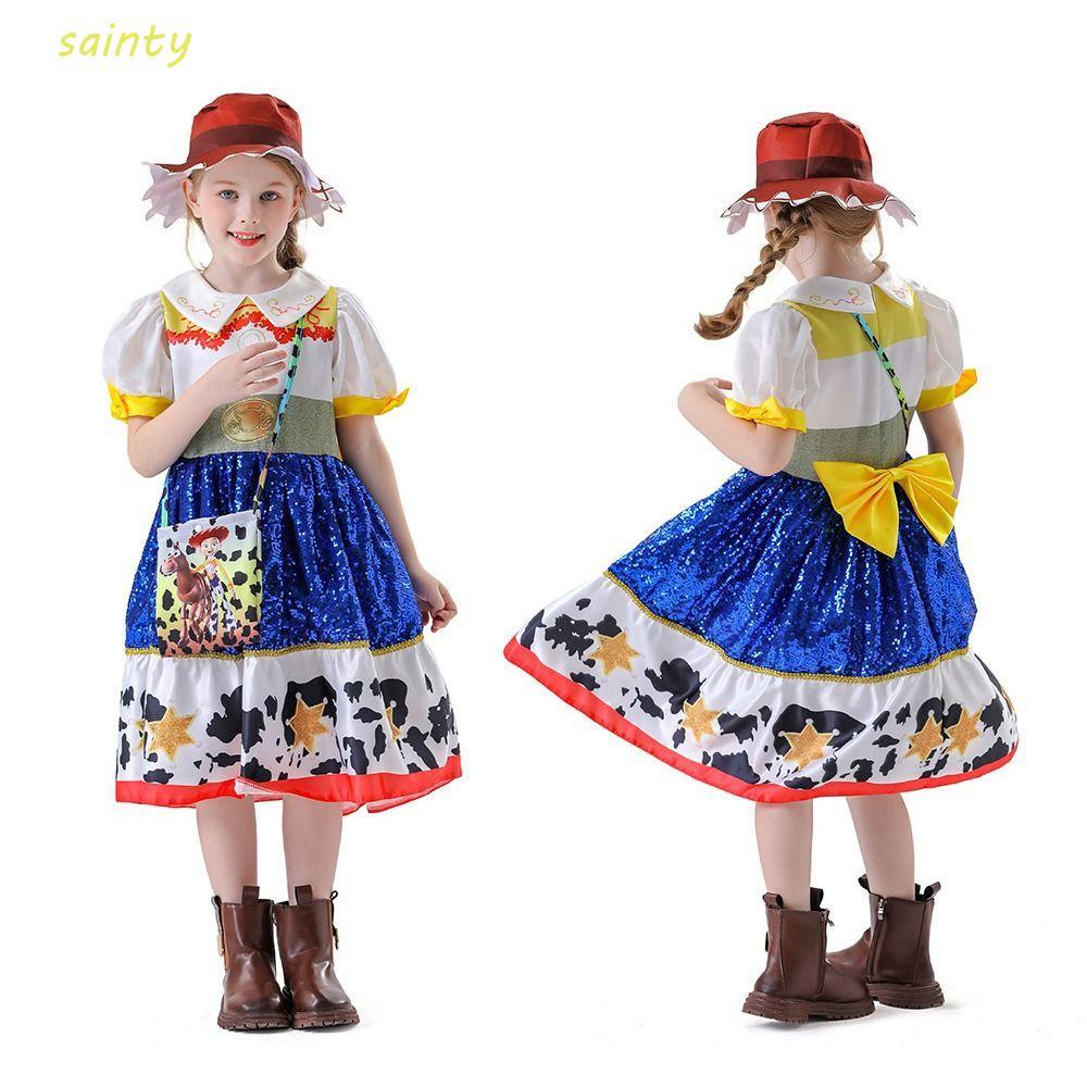 Sainty Jessie Dress Cosplay, Sequin Sweet A-Line Costume, Phù Hợp với Nhân Vật Hoạt Hình và Trang Ph
