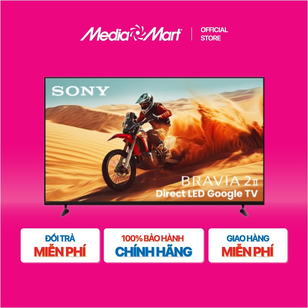 [MEDIAMART] - Google Tivi Sony BRAVIA 2 II LED Nền 4K 43 inch K-43S25VM2 - FREESHIP,Bảo hànhchínhhãn
