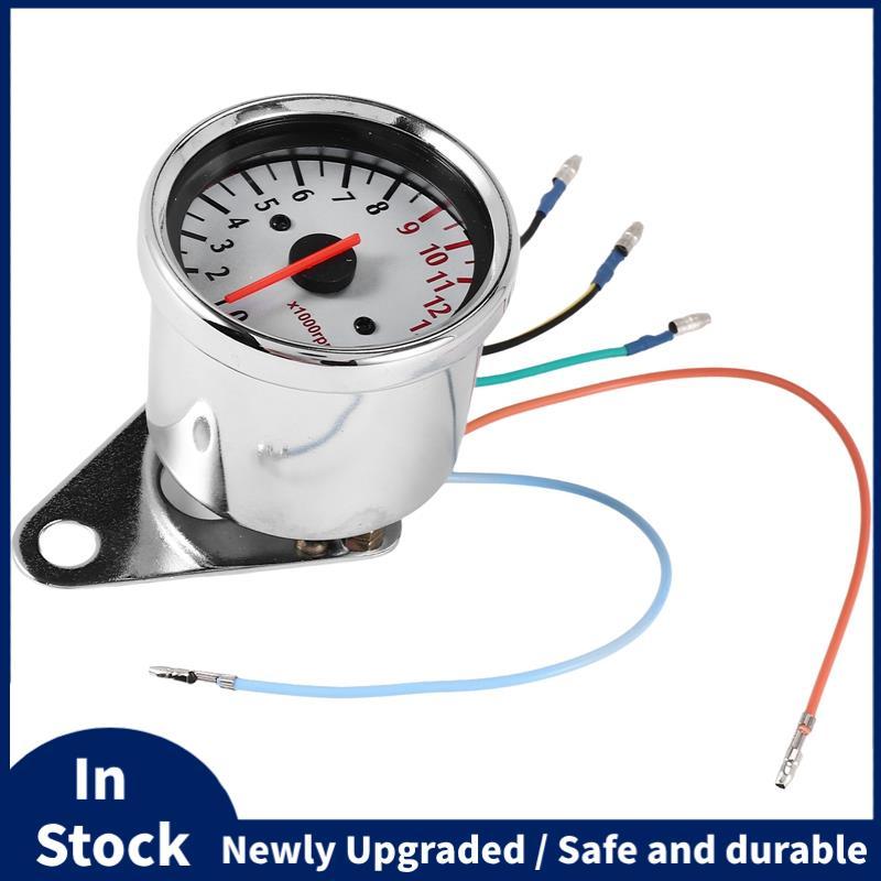 Xe máy đa năng Xe máy 13000RPM Đồng hồ đo tốc độ Analog Đồng hồ đo ban đêm