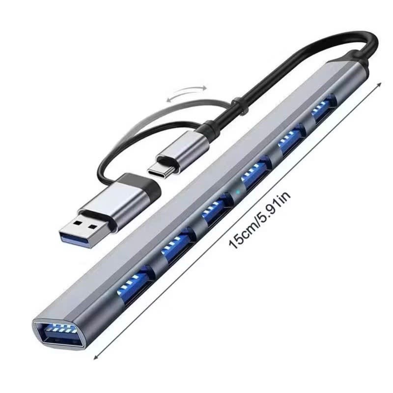 Bộ Chia 7 Cổng 4 cổng usb c hub 3.0 type c 3.1 Cho xiaomi lenovo macbook pro 13 15 air pro pc