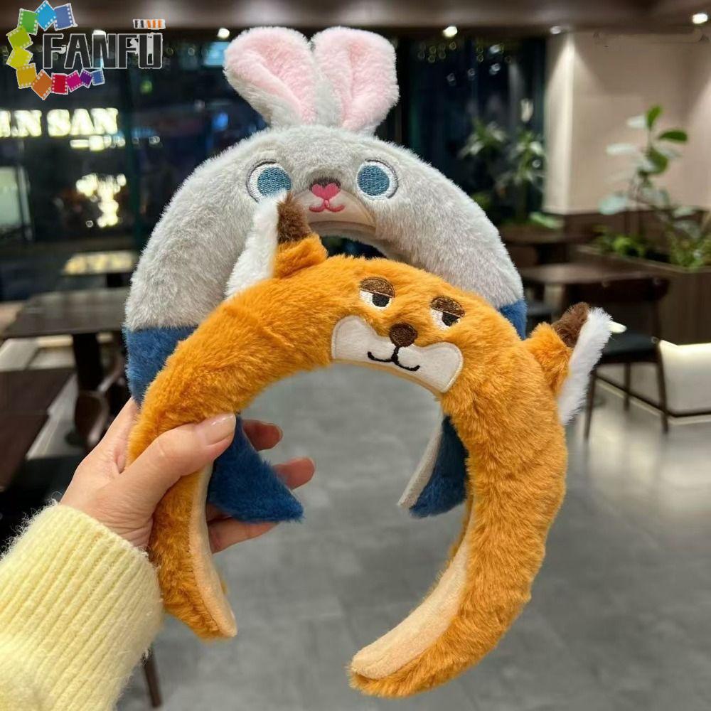 FANFUZOUZU Anime Style Cute Bunny Ear Headband, Fashionable Creative Hair Accessories for Children