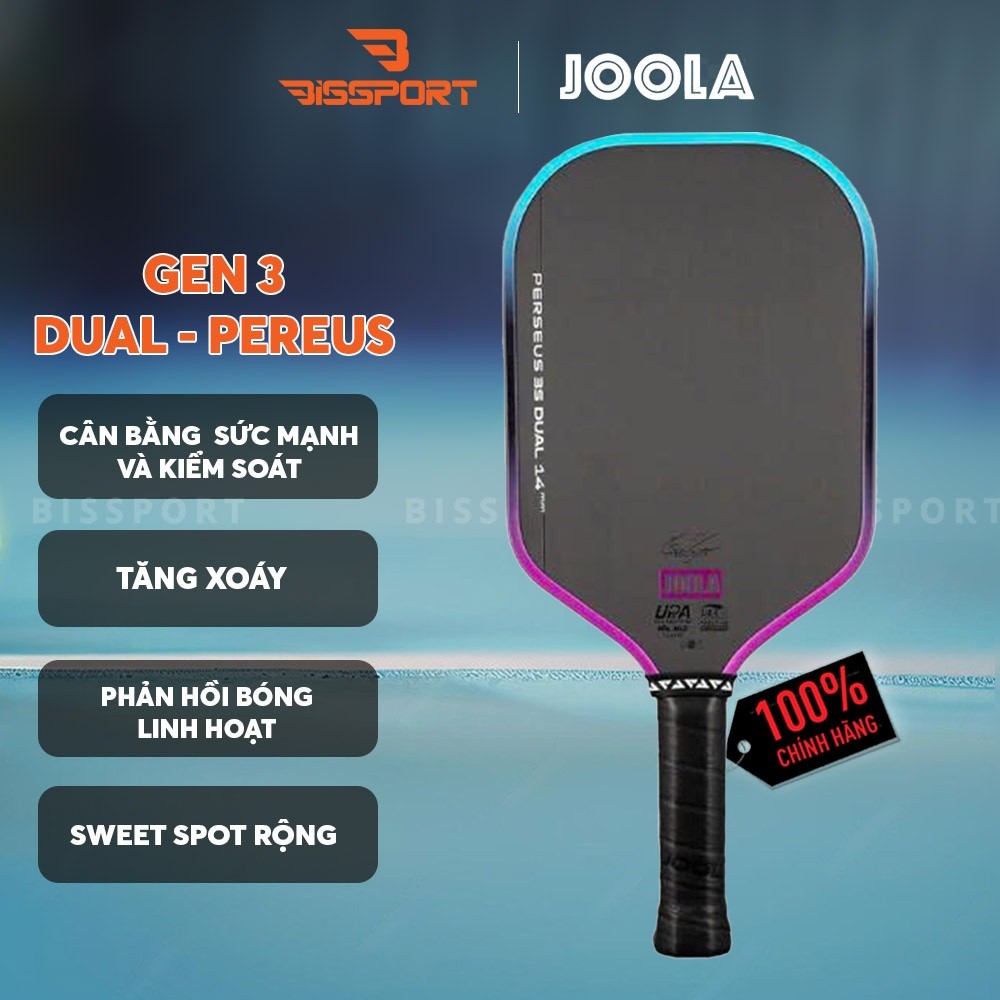 Vợt PIckleBall Joola Gen 3S Dual - Perseus Chính Hãng - Trợ Lực - Bền Bỉ - Ổn Định - Toàn Diện - Lin