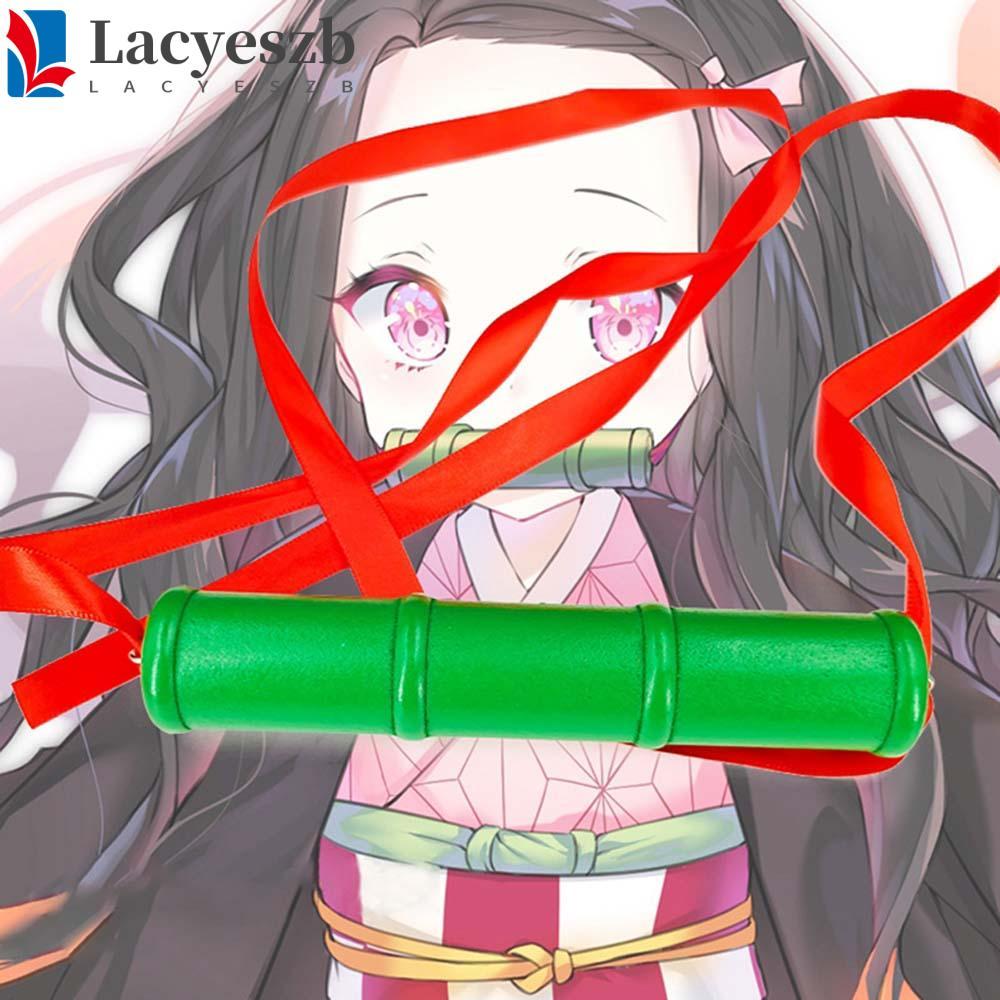 LACYESZB Anime Đạo Cụ Nhựa Kamado Nezuko Cosplay Phụ Kiện Miệng Tre Đạo Cụ Kimetsu no Yaiba Tre Ống 