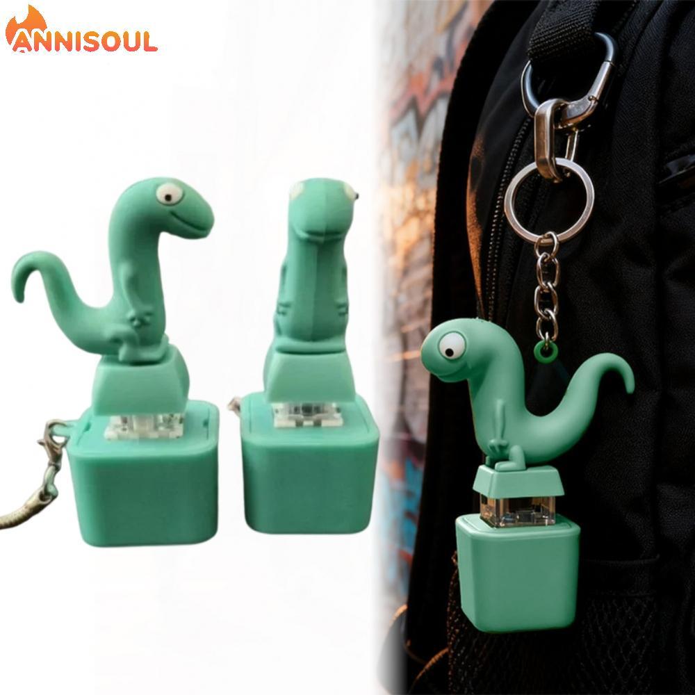 [NISO]Lizard Button Keychain  Funny Lizard Sounds And Flash Effects Rechargeable