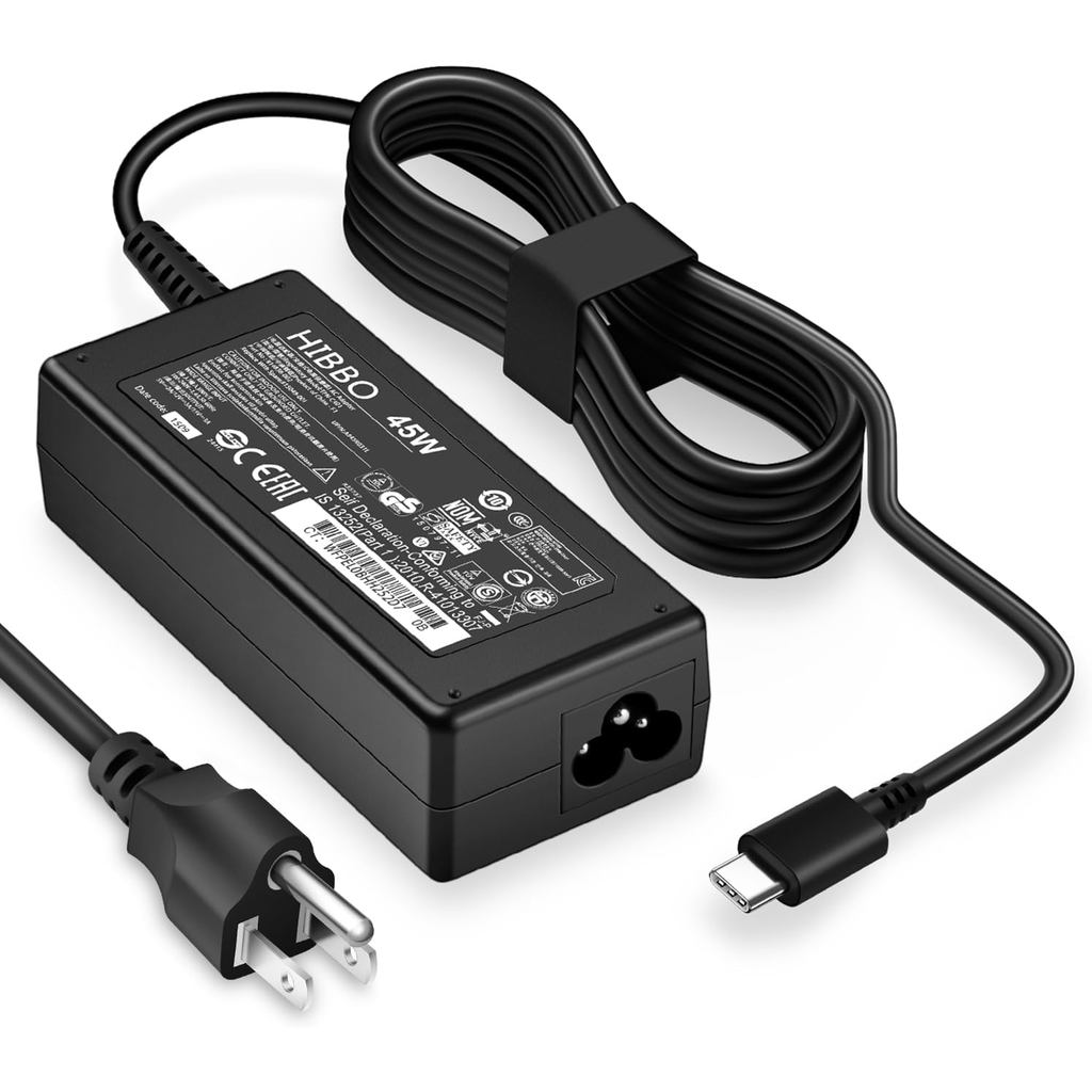 Sạc Chromebook USB C Sạc Laptop Tương Thích Với HP, Lenovo, Dell, Acer, Asus, Samsung, Google Type C