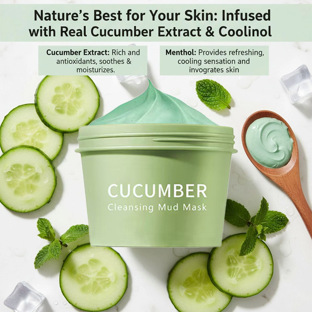 Cucumber Face Mask Soothing Cooling Clay Mask