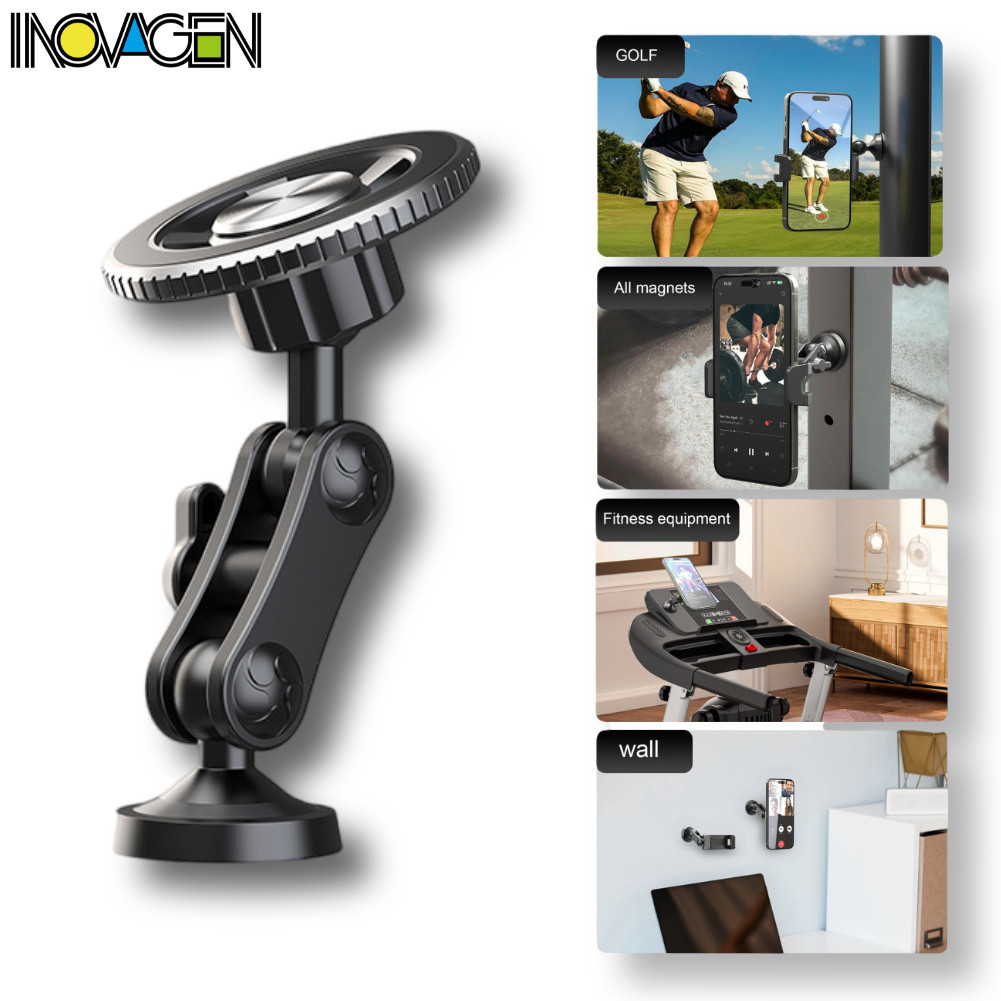 Giá đỡ điện thoại từ tính INOVAGEN cho GYM, Xe chơi gôn, Kẹp điện thoại từ tính có thể điều chỉnh 36