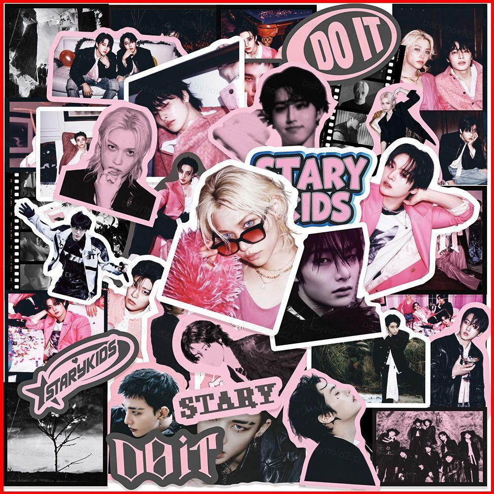 BH2 50 Cái / bộ Stray Kids DO IT chống thấm nước trang trí cốc nước ngoại vi dán HB2