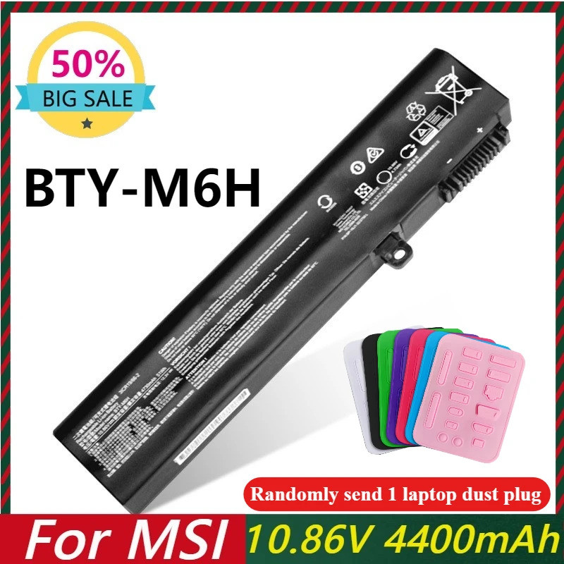 Pin Laptop BTY-M6H Cho MSI GE62VR GE63 GE63VR GE72VR GE73 GE75 GE73VR PE60 GL7G GL62 P62MVR GP72 GL6