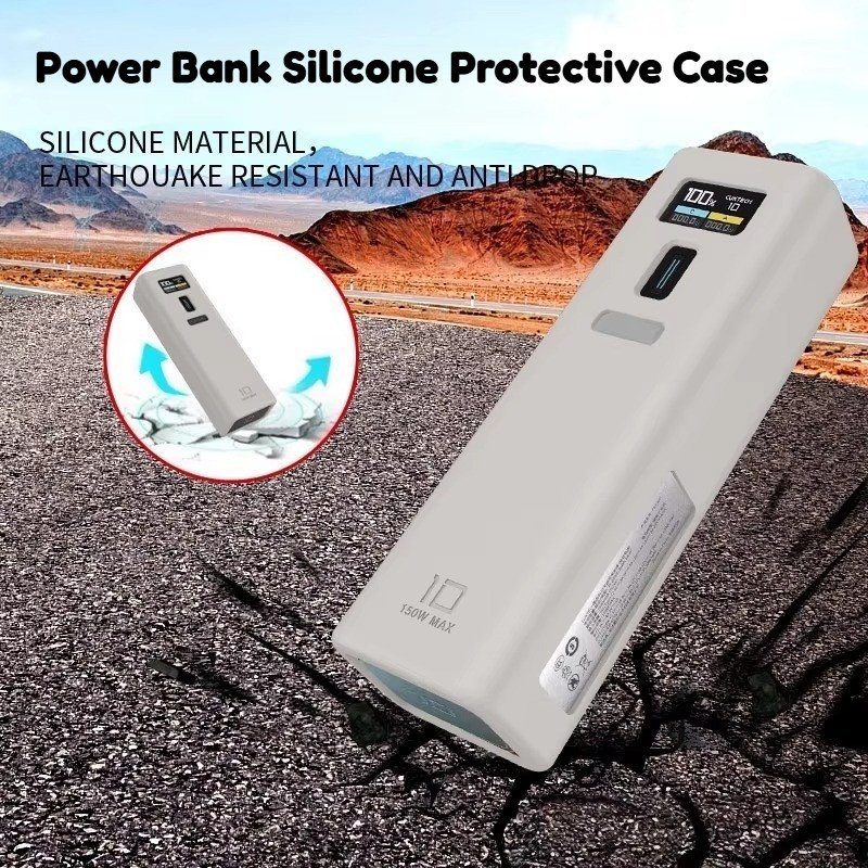 Power Bank Shell cho CUKTECH No.10 Max 150W Vỏ bảo vệ silicon mềm cho CUKTECH No.10 Bộ sạc di động V