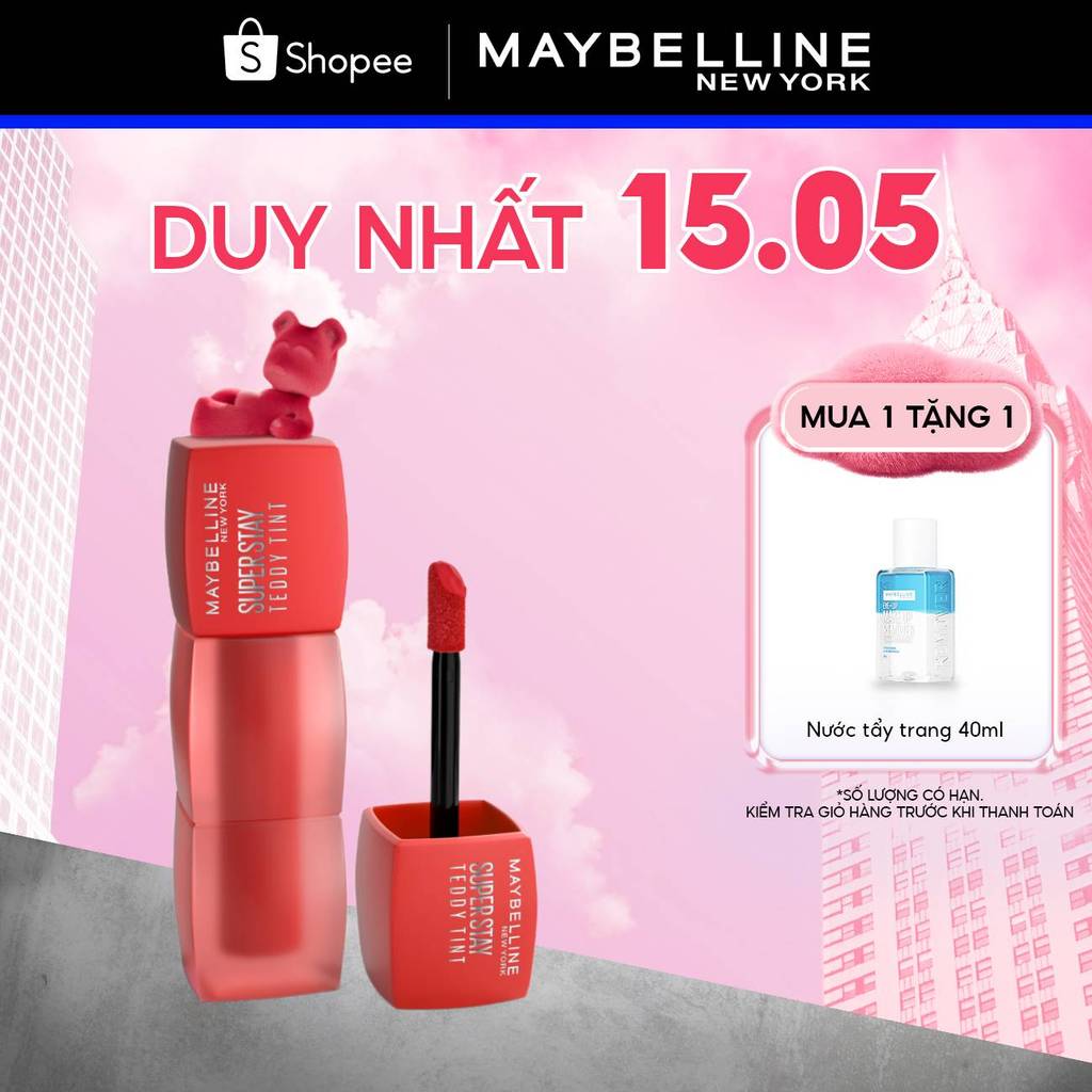 Son Kem Bông Bền Màu Superstay Teddy Tint Maybelline New York 5ml