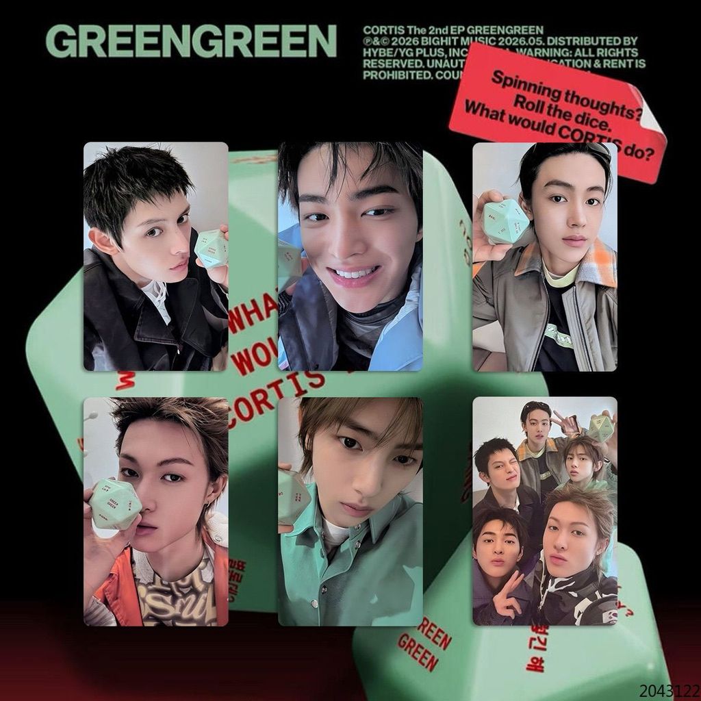 GREENGREEN DICE DICE Photocard Quà tặng đặc biệt Scratch Leka