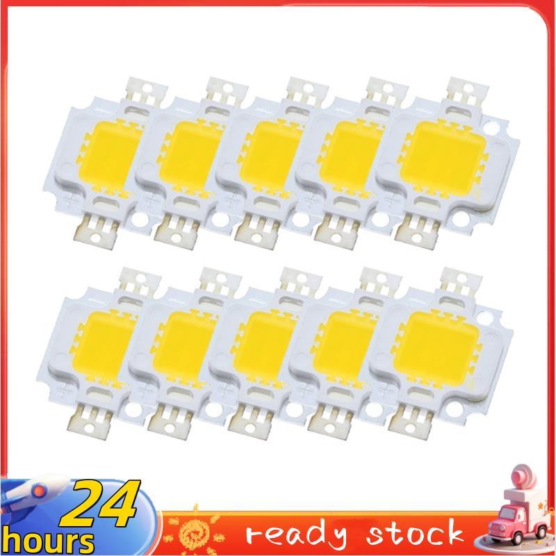 Bóng đèn LED Chip trắng / trắng ấm 10W 10 chiếc 10w cho đèn lũ Đèn công suất cao Ánh sáng trắng ấm