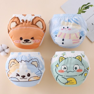 Quần tập bô có thể giặt được cho trẻ em Tã vải chống thấm nước có thể tái sử dụng Đồ lót tập luyện cho trẻ mới biết đi