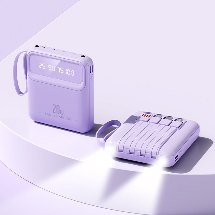 Sạc Dự Phòng 10000mAh Sạc Nhanh Nhiều Thiết Bị Có Đèn Sáng Và Cáp Sạc Đi Kèm Bảo Hành 12 Tháng | BigBuy360 - bigbuy360.vn