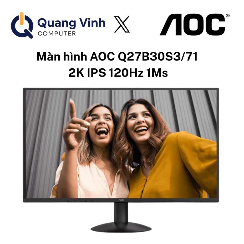 Màn hình AOC Q27B30S3/71 2K IPS 120Hz 1Ms - Hàng chính hãng