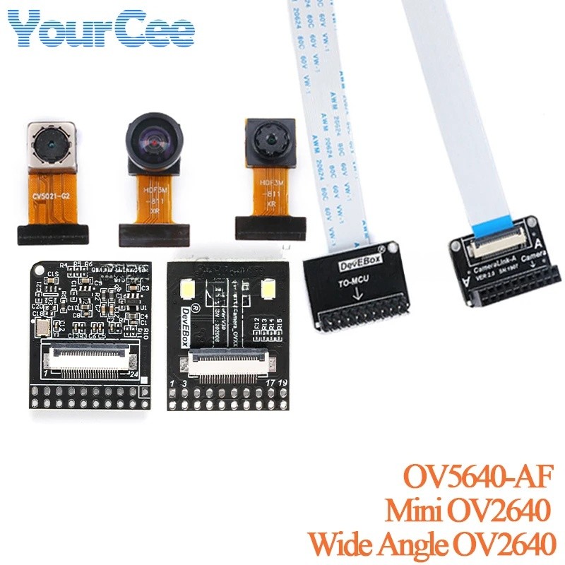 Mini OV2640 OV5640 OV5640-AF Mô-đun máy ảnh CMOS Cảm biến hình ảnh Góc rộng Máy ảnh mở rộng Bảng điề