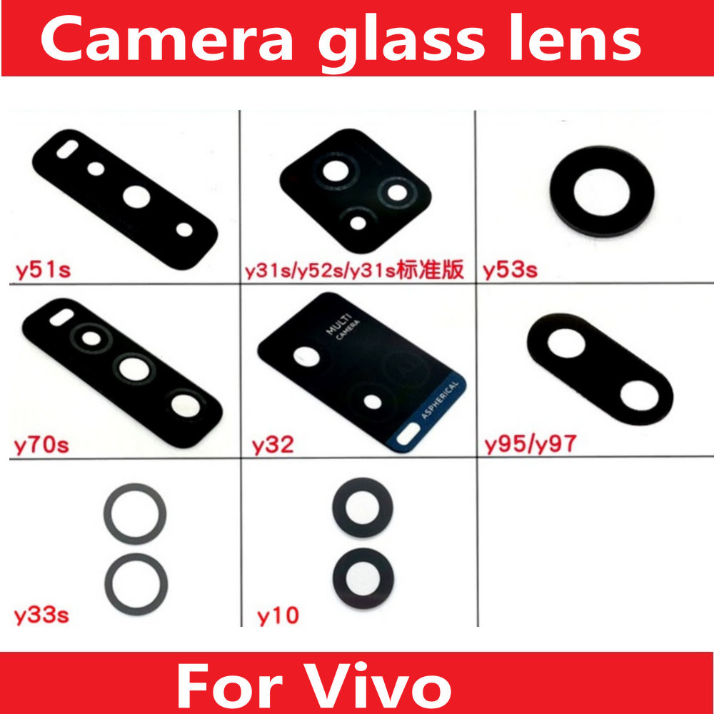 Ống kính kính Camera sau phía sau cho Vivo Y51S Y31S Y52S Y53S Y70S Y32 Y95 Y97 Y33s Y10 Y53