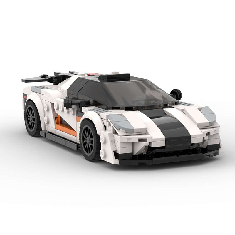 Tương thích với Lego MOC Khối xây dựng tốc độ Series 8 Grid Car 92054 Koenigsegg Koenigsegg ONE Supe