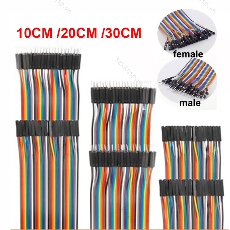 40PIN Jumper Line Nam Đến Nam Nữ Đến Nam Nữ Sang Nữ Jumper DIY Dây Cáp Bộ VNK1