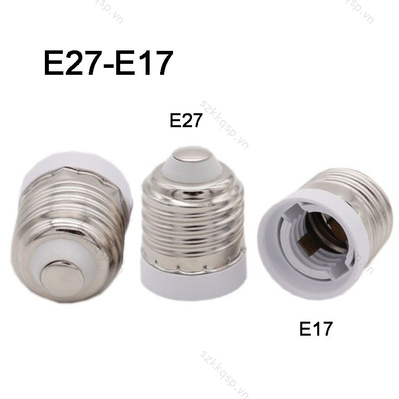 E27 Sang E17 Vít Ổ Cắm Đế LED Halogen CFL Bóng Đèn Bộ Chuyển Đổi Đèn Giá Đỡ Cho E27 Nam Sang E17 Nữ 