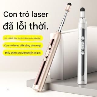 Bút trình chiếu slide powerpointtích hợp que chỉ bảng laser thuyết trình k dây pin sạc điều khiển từ xa cao cấp