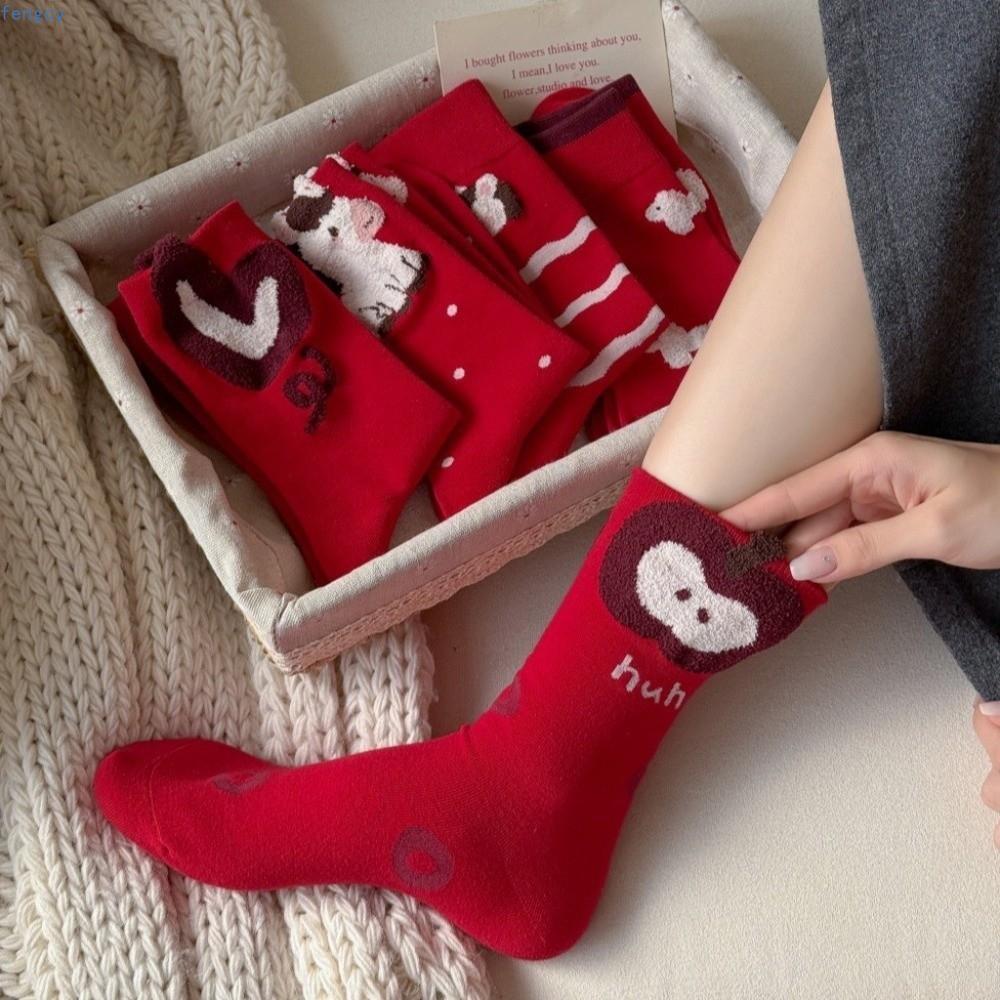 FENGCY Tất Năm Mới, Phim Hoạt Hình Ngựa Giữa Ống Cung Hoàng Đạo Tất Năm Ngựa, Bông Ngộ nghĩnh May Mắ