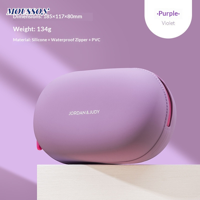 Túi đựng mỹ phẩm chống nước bằng silicon MOUSSON Túi đựng mỹ phẩm du lịch dung tích lớn