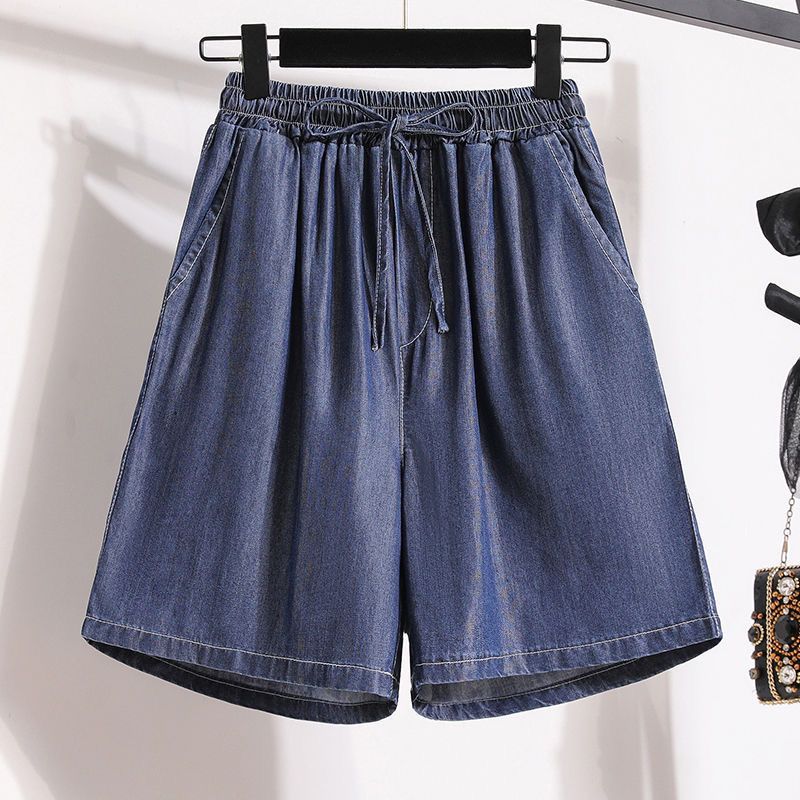 Quần short denim Tencel quần short dáng rộng mới mùa hè dành cho nữ