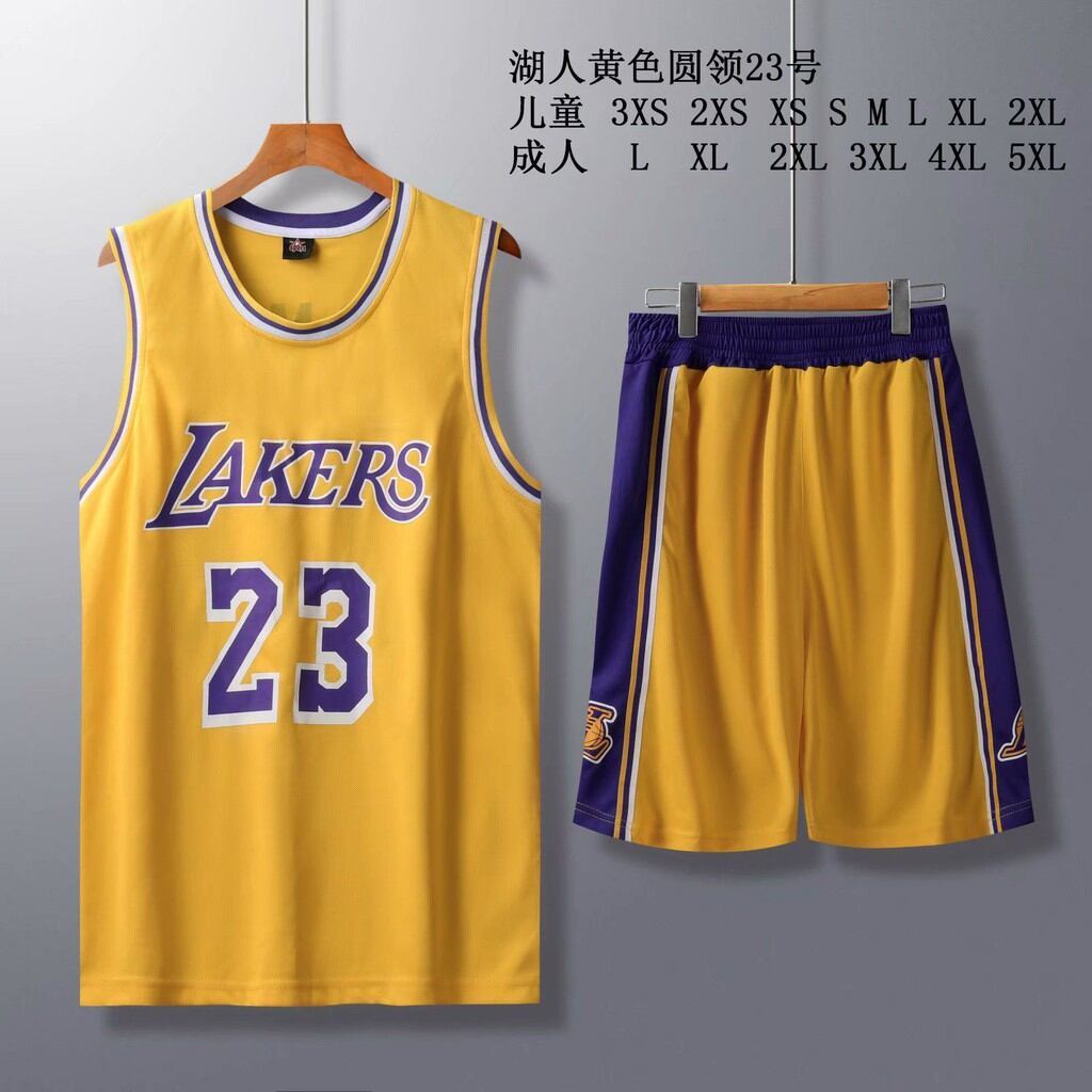 < sẵn sàng > Đồng phục bóng rổ 100sale chính hãng Bộ đồ nam Lakers James Kobe Curry Irving Harden An