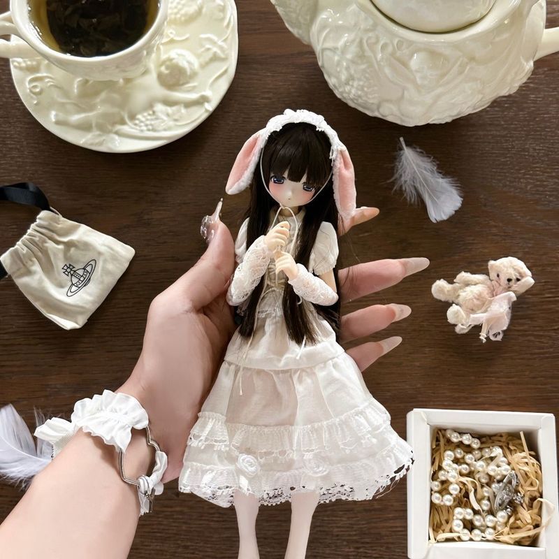 Quần áo trẻ em Azone < Bài thơ tình yêu thỏ trắng} ob2224 Vải nhỏ azone Quần áo trẻ em Phù hợp với v