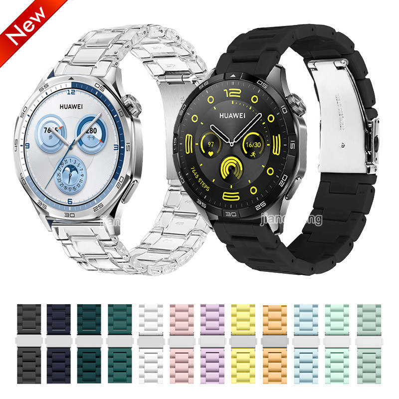 Dây đeo nhựa thời trang bằng silicon trong suốt cho Huawei Watch GT6 GT5 GT4 46mm GT5 pro GT3 Pro 46