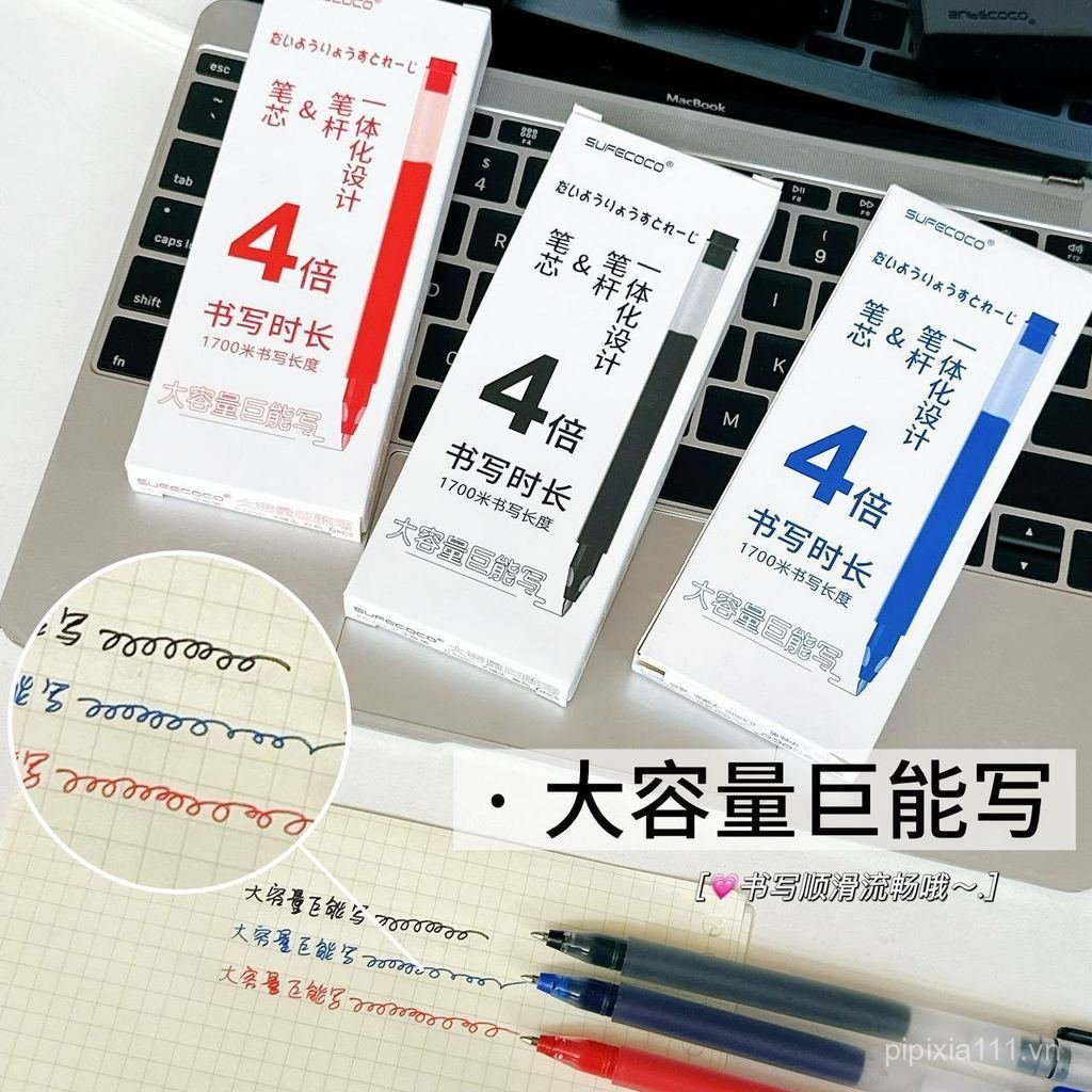 Giant st Pen Hand-Drawing Brush sufecoco0.5mm 4 lần Câu hỏi viết Bullet Account Gel Pen Dung tích bú