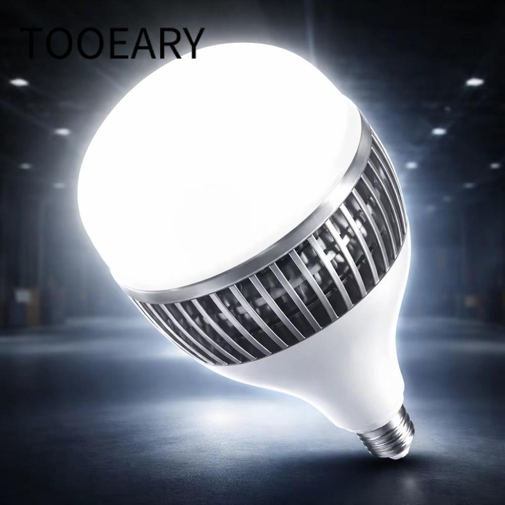 Đèn siêu sáng TOOEARY, Điện áp 220V Bóng đèn LED E27 công suất 100W, Đế E27 siêu sáng di động Đèn LE