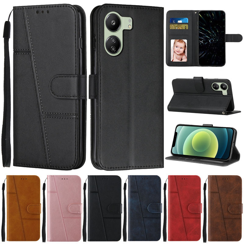 Dành Cho Xiaomi Redmi 13C Ốp Lưng Ví Lật Sách Dành Cho Xiomi Redmi 13C Ốp Lưng Điện Thoại Redmi13C 1