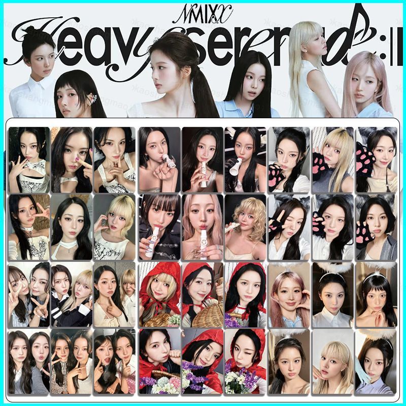 HK1 6 Cái / bộ NMIXX LOMO Card 5th Mini Album Nặng Serenade HAEWON Bưu Thiếp Bộ Sưu Tập Ngôi Sao Ngo