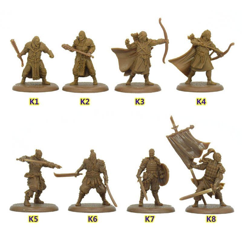 Board Game Model A Song of Ice and Fire Ancient Heroes 1: 48 Ancient Soldiers Brown K HVB4