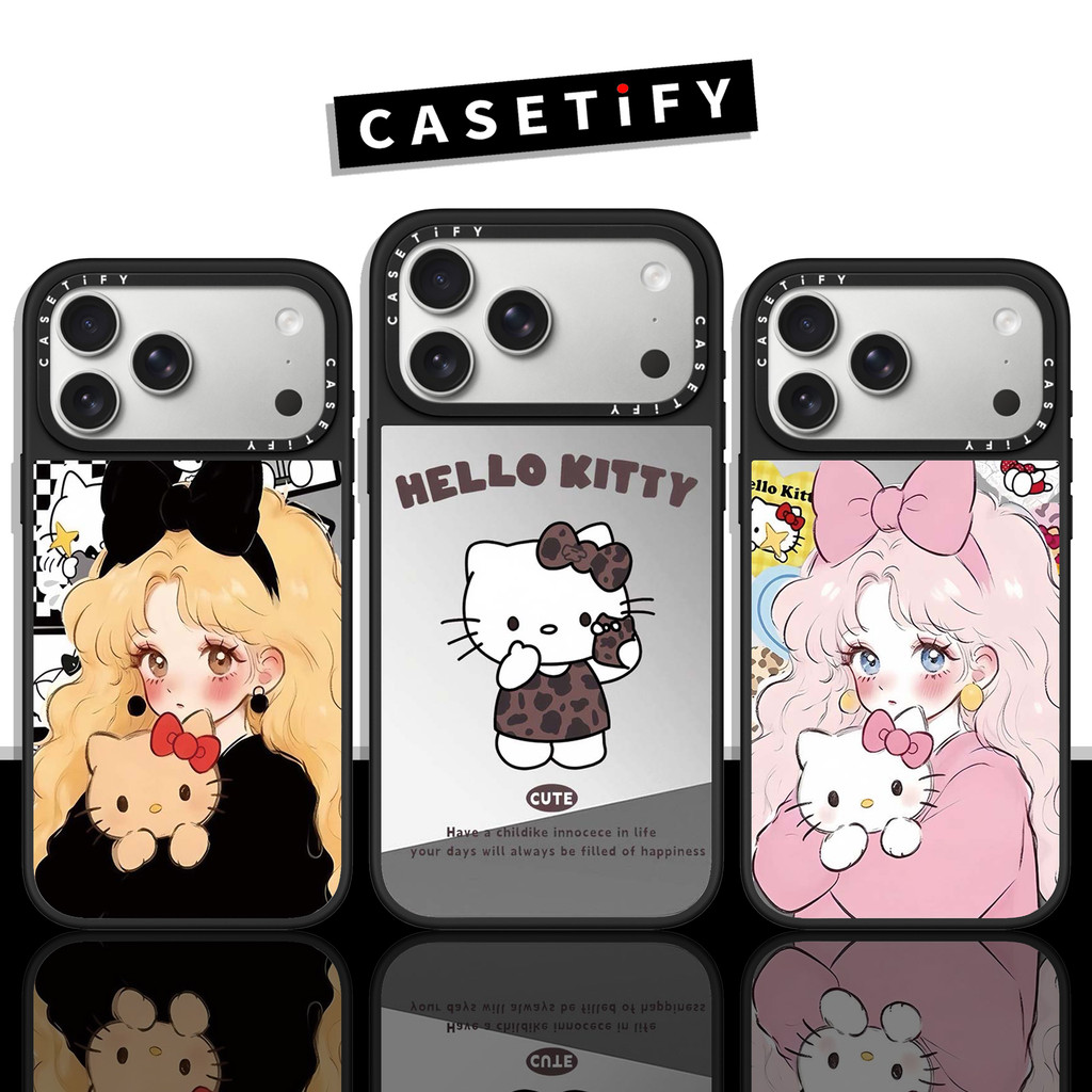 Ốp điện thoại gương hình cô gái màu hồng Thích hợp cho iPhone17ProMax iP17Air Tương thích với iP16Pr