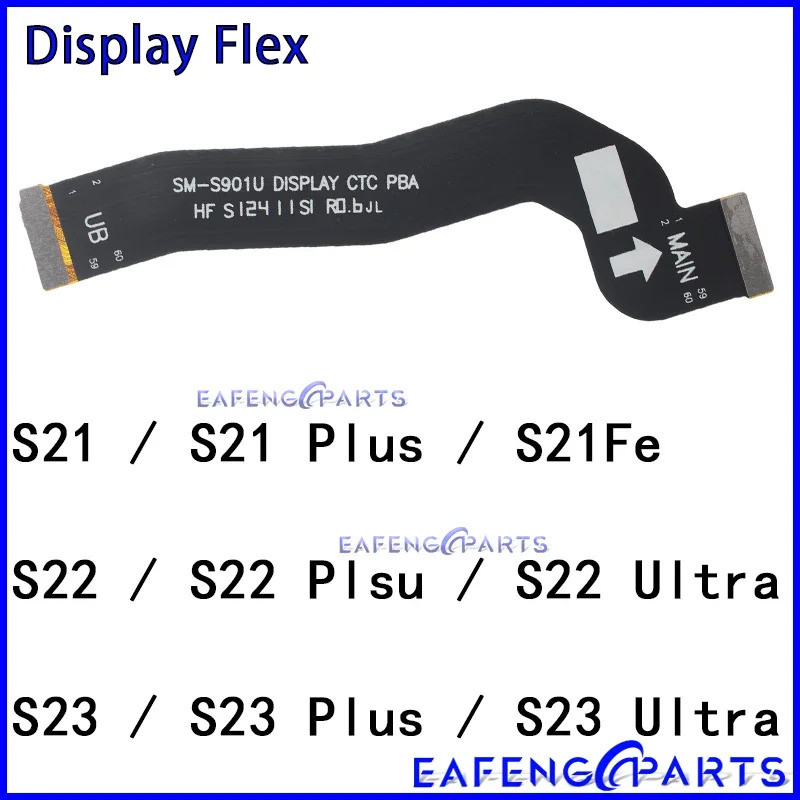 Cáp kết nối màn hình LCD cho Samsung Galaxy S23 S21 S22 Plus Ultra Fe Display Flex Linh kiện thay th