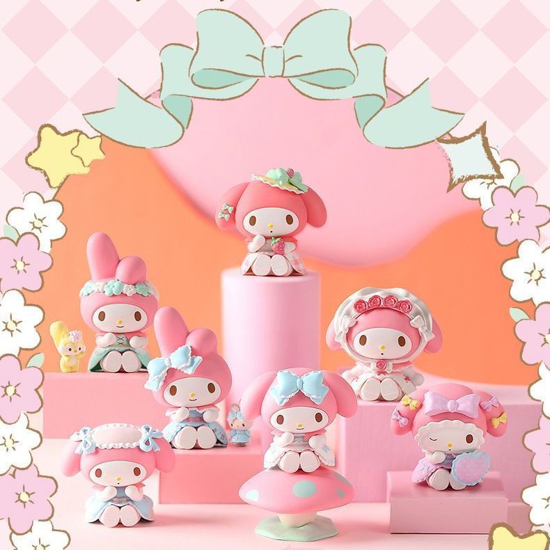 Giai Điệu MyMelody MyMelody Bí Mật Rừng Trà Tiệc Bí Mật Hộp Hình Búp Bê Búp Bê Dễ Thương Để Bàn Tran